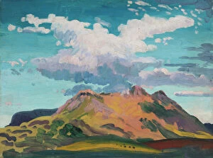 Landscape art Collection: Arenig Fawr, North Wales, c. 1911 (oil on panel)