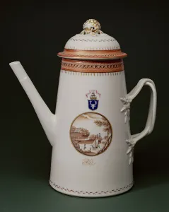 Armorial Coffee Pot, with the arms of Machenzie, c.1790 (porcelain) Armorial Coffee Pot, with the arms of Machenzie, c.1790 (porcelain)