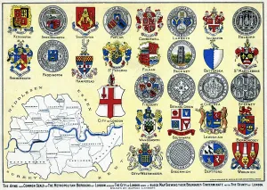 The Arms and Common Seals of the Metropolitan Boroughs of London, (litho) The Arms and Common Seals of the Metropolitan Boroughs of London, (litho)