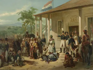The Arrest of Diepo Negoro by Lieutenant-General Baron De Kock, c.1830-35 (oil on canvas) The Arrest of Diepo Negoro by Lieutenant-General Baron De Kock, c.1830-35 (oil on canvas)