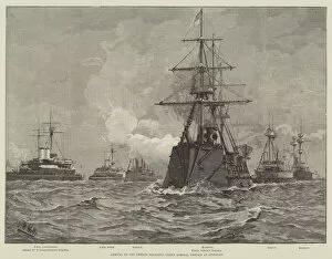 Admiral Gervais Collection: Arrival of the French Squadron under Admiral Gervais at Spithead (engraving)