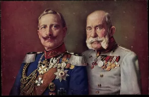 Adel Collection: Artist Kaiser Wilhelm II, Emperor Franz Joseph I