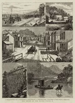 Narrow Gauge Collection: Our Artist in the United States, X (engraving)