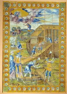 Fine Art Finder Print: The Construction of Noah's Ark, 1550