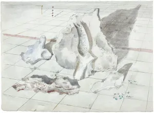 Paul Nash Study for Landscape of Bleached Objects Print, 1934