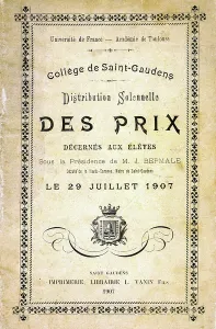 French 20th Century Art Prints: Coverage of the program of the solemn distribution of prizes