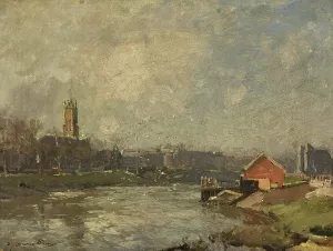Avon River England Prints: The Avon at Bristol (oil on canvas)
