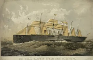 Great Eastern Ship Prints: The Great Eastern steam ship