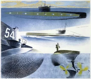 Eric Ravilious Print: Submarine Views, circa 1940