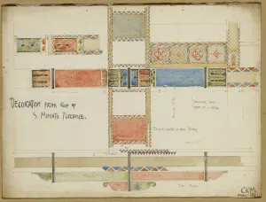 Drawing Prints: Charles Rennie Mackintosh Print, San Miniato Ceiling Studies