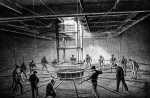 Great Eastern Ship Prints: The Great Eastern used during the creation of the Atlantic Telegraph, 1850