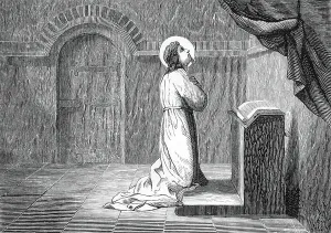 Roman Catholic Saint Prints: Representation of Saint Eusebius of Rome (died 357) (St Eusebius or Eusebio of Rome)