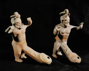 Ancient Greek Sculpture Prints: Two Priapi (terracotta)