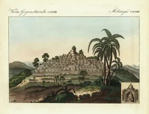 Buddhist Temples Asia Prints: Buddhist Temple of Borobudur, Java