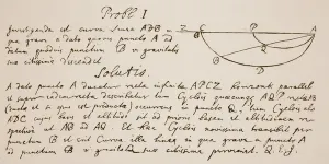 Facsimile of the Brachystochrone Solution Print