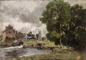 John Constable Artwork Prints: Dedham Lock and Mill