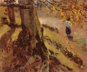 John Constable Artwork Prints: Study of tree trunks