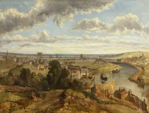 John Syer Prints: English School Print: Bristol from Clifton Wood