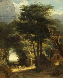 John Syer Prints: Fine Art Finder Print: Landscape with Frenchay Church