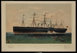 Great Eastern Ship Prints: The Iron Steam Ship Great Eastern