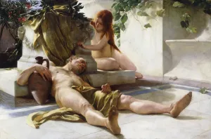 After the Bacchanal, 1898 Print by Richter