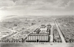Napoleon Housing Development Print, 1849