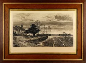 In the Evening there shall be Light is an etching print