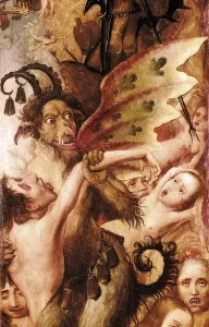 Medieval Hell Scene Prints: Devil, scene of Hell