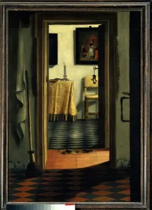 The Slippers - 17th Century Dutch Interior Print