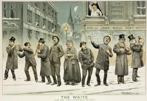 The Waits Print, a colour lithograph from 1886