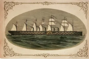 Great Eastern Ship Prints: Leviathan Great Eastern, c.1860 (coloured lithograph)