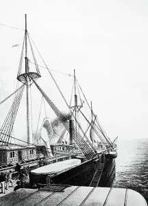 Great Eastern Ship Prints: The Great Eastern used during the creation of the Atlantic Telegraph, 1850