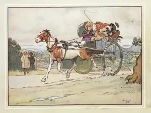 Victorian Era Transport Prints: I drove the old piebald