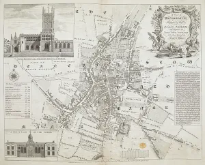 UK Church Architecture Prints: A plan of Wolverhampton