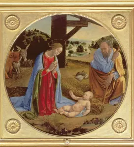 Renaissance Nativity Scene Prints: The Nativity (tempera on panel)