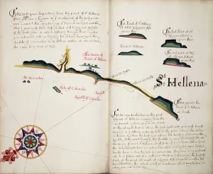 South America Maps Prints: St Hellena, 1685 (bound sheet)