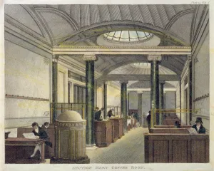 Auction Mart Coffee Room (colour engraving) Auction Mart Coffee Room (colour engraving)