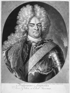 Augustus II (1670-1733) King of Poland, 1710 (engraving) Augustus II (1670-1733) King of Poland, 1710 (engraving)
