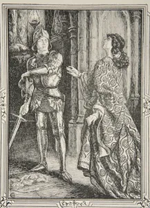 Put away from you that sword, illustration from Stories of King Arthur Put away from you that sword, illustration from Stories of King Arthur