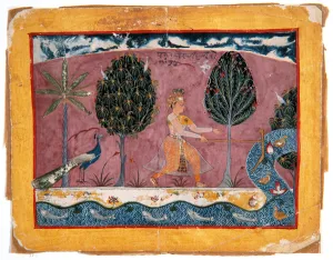 Balarama with His Ploughshare at the Jamna River, c.1590-1600 (opaque w/c & gold on paper Balarama with His Ploughshare at the Jamna River, c.1590-1600 (opaque w/c & gold on paper