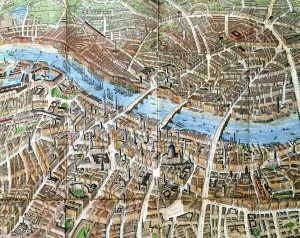 Banks Balloon view of London, published by Banks & Co Banks Balloon view of London, published by Banks & Co