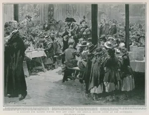 A banquet for Ragged School Boys and Girls (litho) A banquet for Ragged School Boys and Girls (litho)