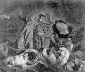 The Barque of Dante (after Delacroix) (oil on canvas) The Barque of Dante (after Delacroix) (oil on canvas)