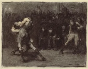 Basketball, 1906 (crayon, ink & sepia wash on paper) Basketball, 1906 (crayon, ink & sepia wash on paper)