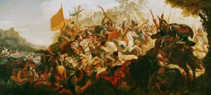 The Battle of the Granicus in May 334 BC (oil on canvas) The Battle of the Granicus in May 334 BC (oil on canvas)