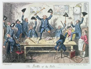 The Battle of the Nile, published by James Robins & Co., 1st July 1825 (coloured etching) The Battle of the Nile, published by James Robins & Co., 1st July 1825 (coloured etching)