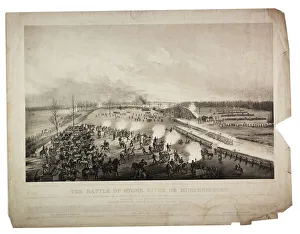 The Battle for Stone River or Murfreesboro, 1863 (litho) The Battle for Stone River or Murfreesboro, 1863 (litho)
