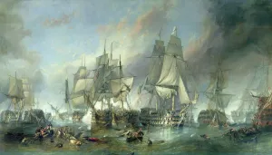 The Battle of Trafalgar, 1805 (oil on canvas) The Battle of Trafalgar, 1805 (oil on canvas)