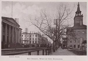 Bay Street, west of City Exchange (b/w photo) Bay Street, west of City Exchange (b/w photo)