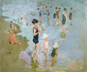 The Beach (oil on board) The Beach (oil on board)